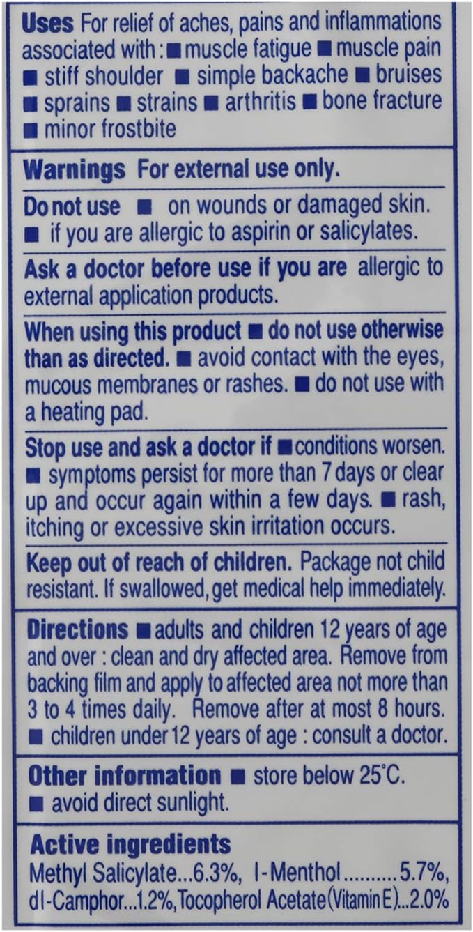 Salonpas Patch 25x2 grande