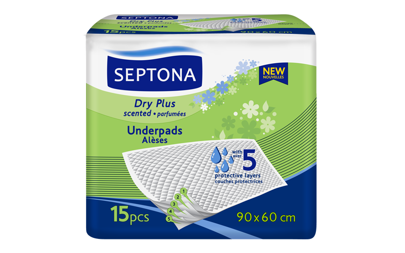 Septona Underpads With Scented 60CMx90CM 15'S