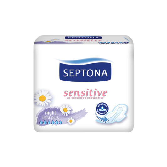 Septona Damenbinden Sensitive Night 8St