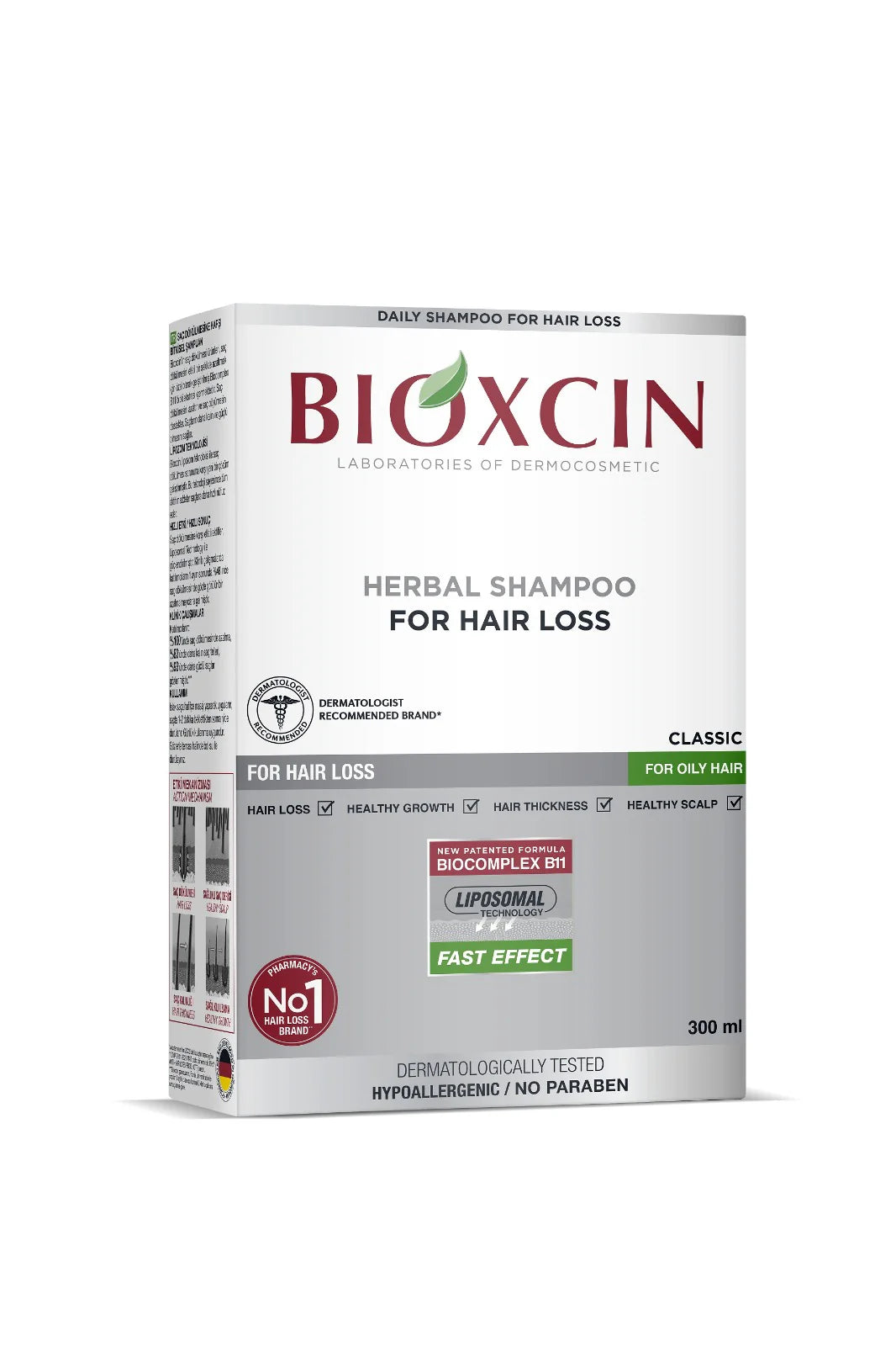 Bioxcin Shampoo for Oily Hair Loss 300ml
