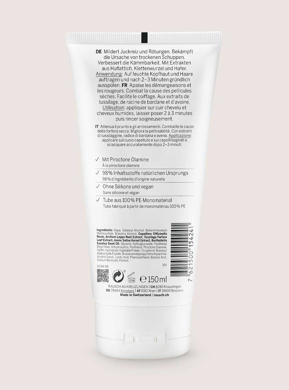 Rausch Anti-dandruff Conditioner With Coltsfoot 150ml