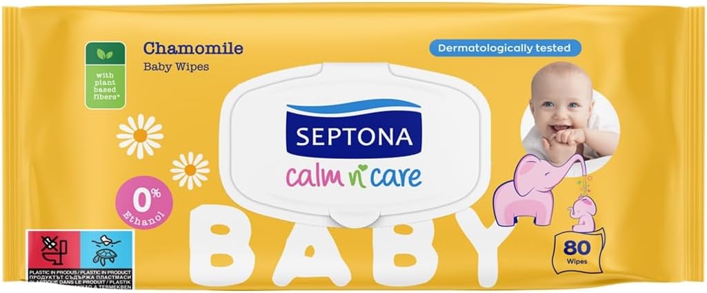Septona Baby Wipes Ромашка 64 Салфетки
