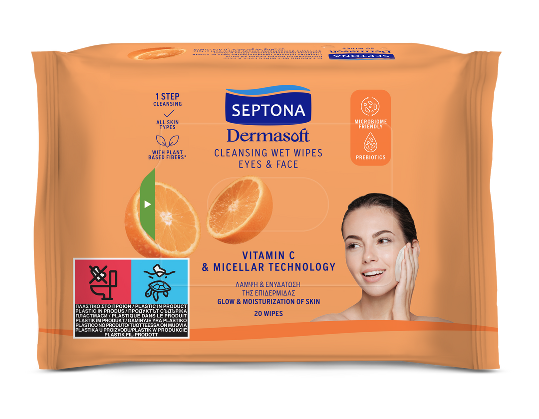 Septona Cosmetic Wipes Vit-C & Micellaire 20'S