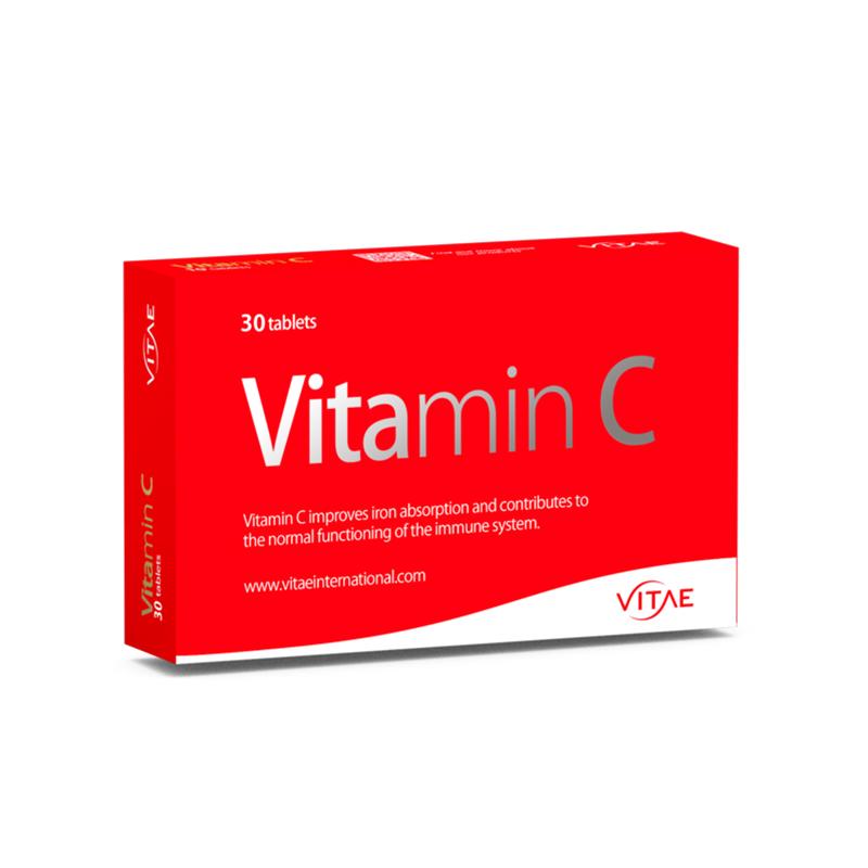 Vitae Vitamin C 30's improves iron absorption and boosts immunity