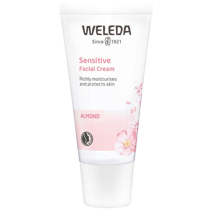 Lozione per il viso con cura sensibile Weleda con mandorle 30ml
