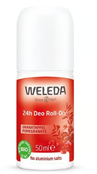 roll-on deodorant by Weleda with pomegranate fragrance