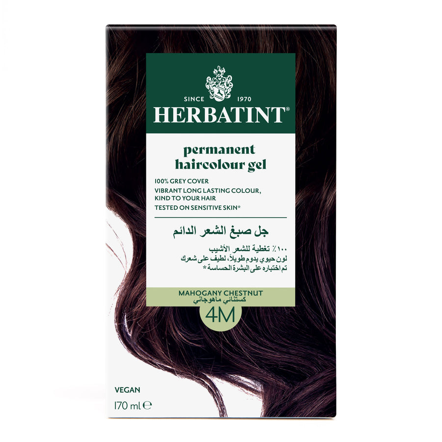 Herbatint, Permanent Haircolor Gel, 4M, Mahogany Chestnut Front