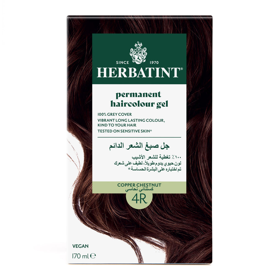 Herbatint Permanent Haircolor Gel 4R Copper Chestnut  Front