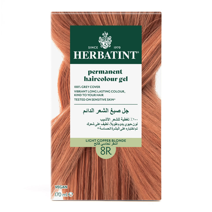 Herbatint Permanent Haircolor Gel 8R Light Copper Blonde Front