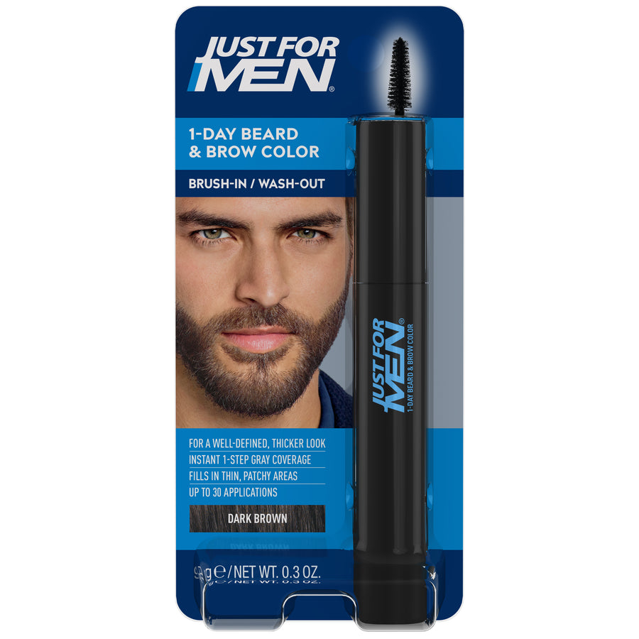 JFM 1-DAY BEARD & BROW COLOR DARK BROWN 9ML