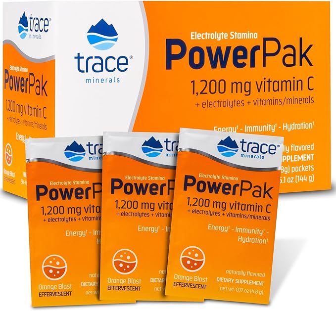 Trace Minerals Elettrolita Power Pak Orange Blast 147G 30's