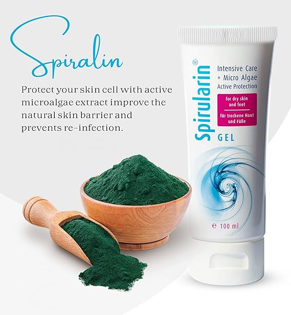 Spirularin Gel für trockene Haut und rissige Füße, 100 ml