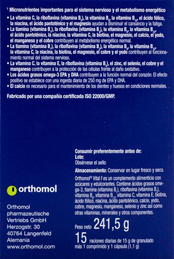 Orthomol Vital F 30 Powder & Capsules