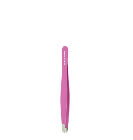 Beter Slanted Tip Tweezers, Coloured, Soft Touch 7.2Cm 09019