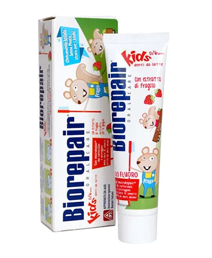 Biorepair Kinderzahnpasta 0–6 Jahre – Erdbeere 50 ml