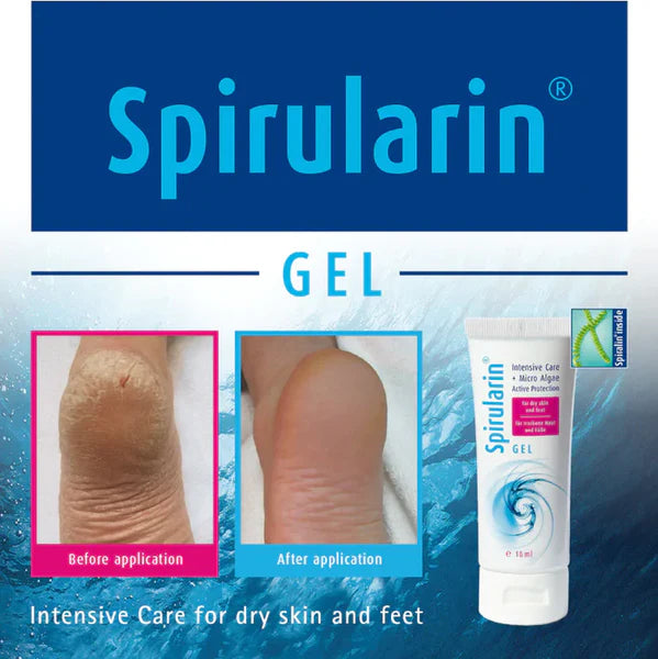 Spirularin Gel für trockene Haut und rissige Füße, 100 ml