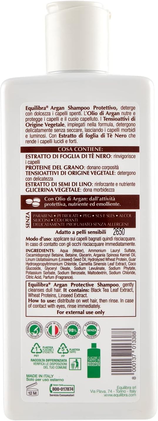 Equilibra Argan Protective Shampoo 250ML