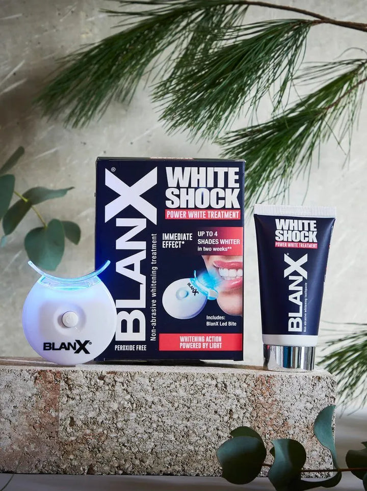 Зубная паста BlanX White Shock 50 мл + LED Bite