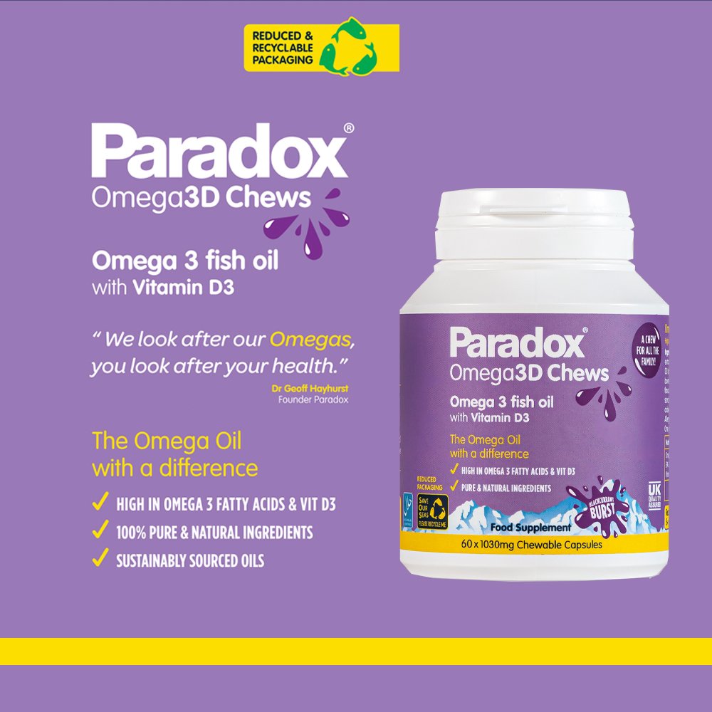 Paradox Omega 3D Chews  60 Capsules