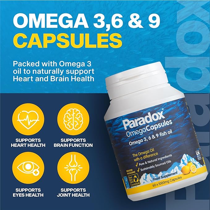Paradox Omega 1000Mg 3, 6, 9 & Vitamin D3 30 Capsules