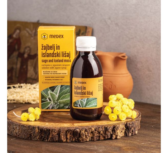 Soluzione di Moss MEDEX (Diethon) Sage e Islanda con sciroppo di agave 150ml