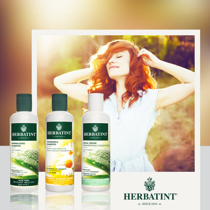 Herbatint, condizionatore di crema reale, aloe vera, olio di jojoba, grano 260ml