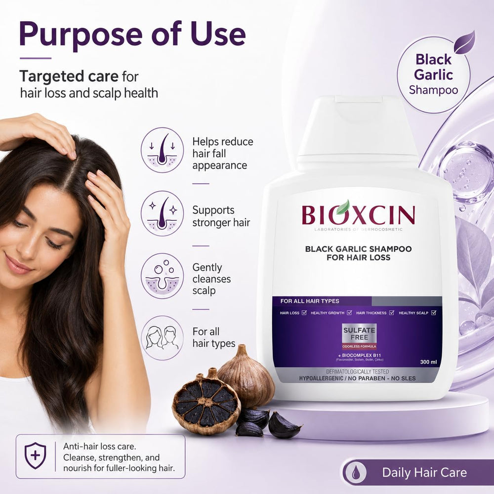 Bioxcin Black Garlic Shampoo  Use