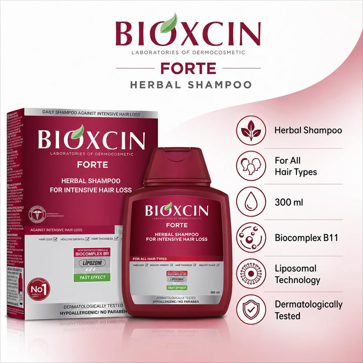 Bioxcin Shampoo for Intense Hairloss 300ML
