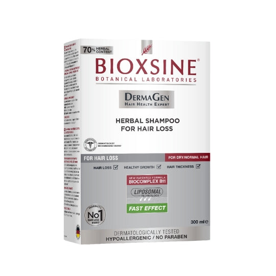 Shampoo dg bioxsine per perdita di capelli asciutto/normale 300 ml