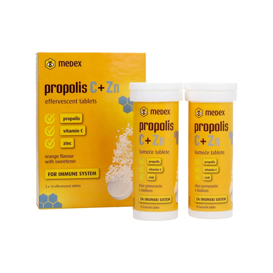 Medex Propolis C + Zn 20 Effervescent Tablets