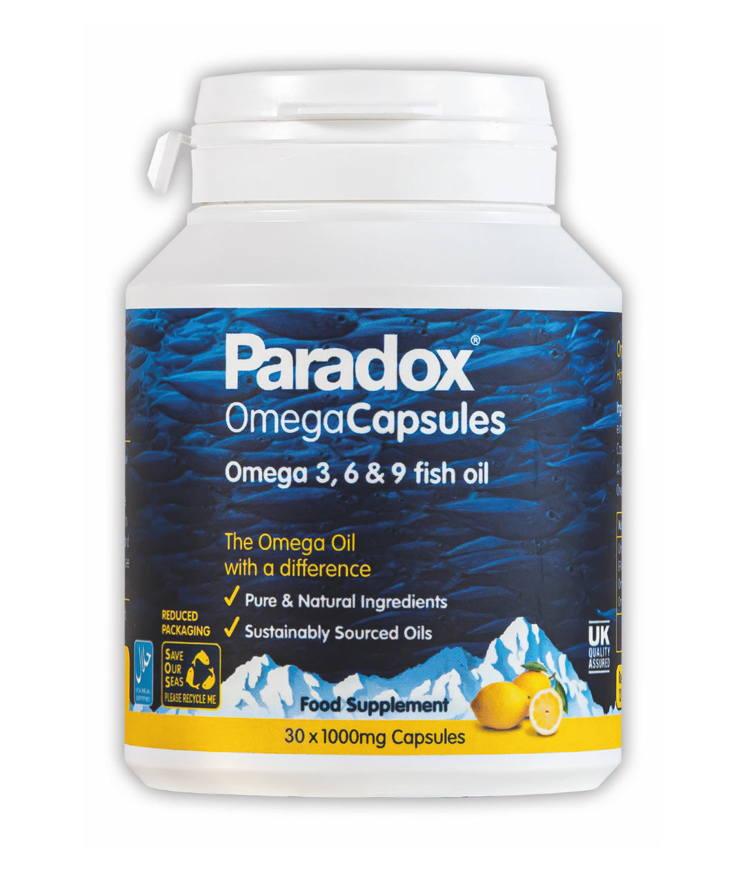 Paradox Omega 1000mg 3, 6, 9 e vitamina D3 30 Capsule