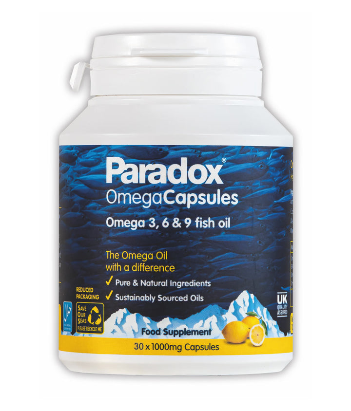 Paradox Omega 1000 mg 3, 6, 9 &amp; Vitamin D3 30 Kapseln