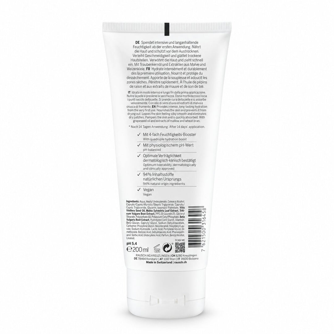 Rausch Hydration Body Lotion with Mallow – 48-Hour Quadruple Moisture Boost for Dry Skin (200ml)
