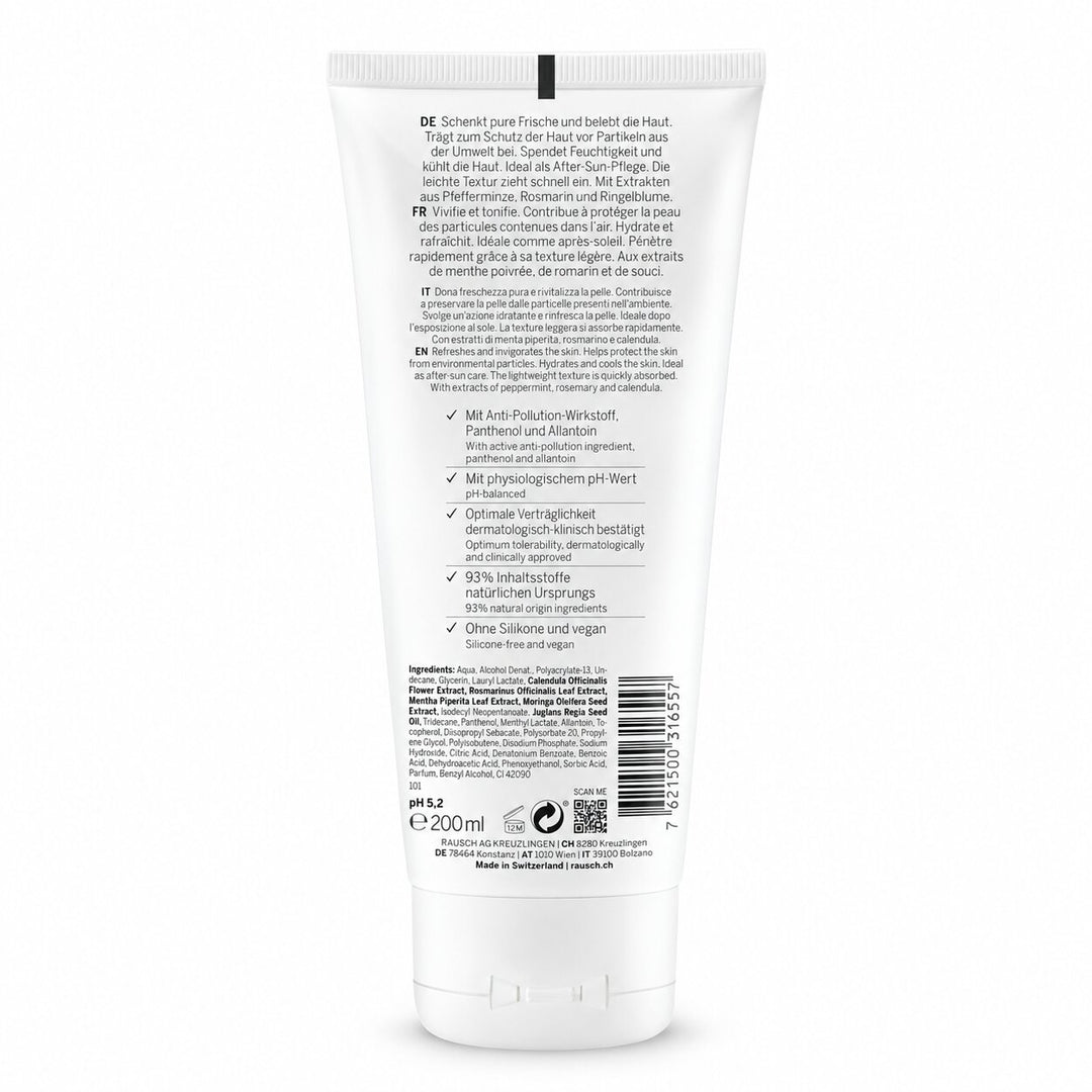 Rausch Fresh Body Lotion with Mint – Cooling & Anti-Pollution Moisturizer for Normal Skin (200ml)
