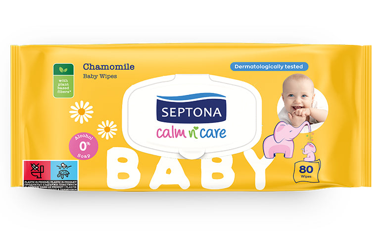 Septona Baby Wipes Calm&Care Chamomile 80'S