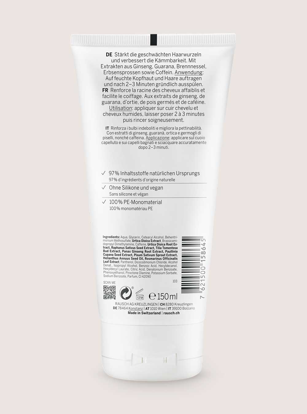 Rausch Caffeine Conditioner With Gingseng 150ml