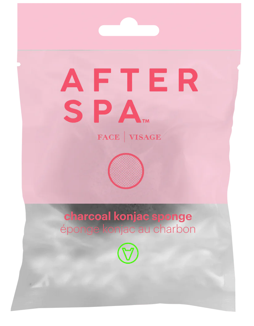 After Spa Charcoal Konjac Sponge Wiederverwendbare Verpackung 