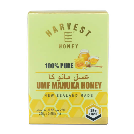 Harvest Umf 15+ Manuka Honey 250G from iHealth UAEfor its healing and anti-inflammatory properties