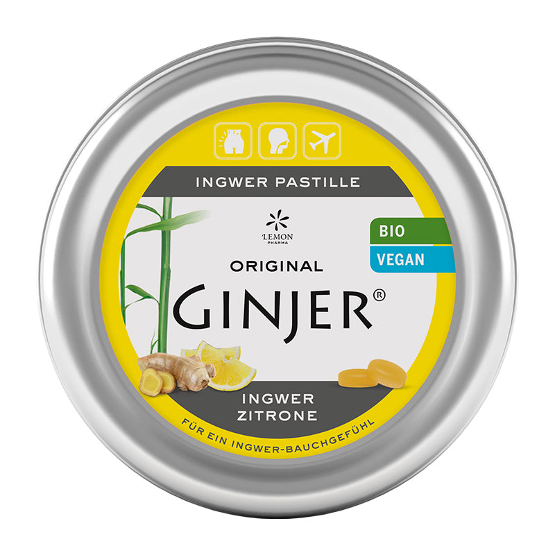 Original Ginjer 34 Organic Pastille - Lemon
