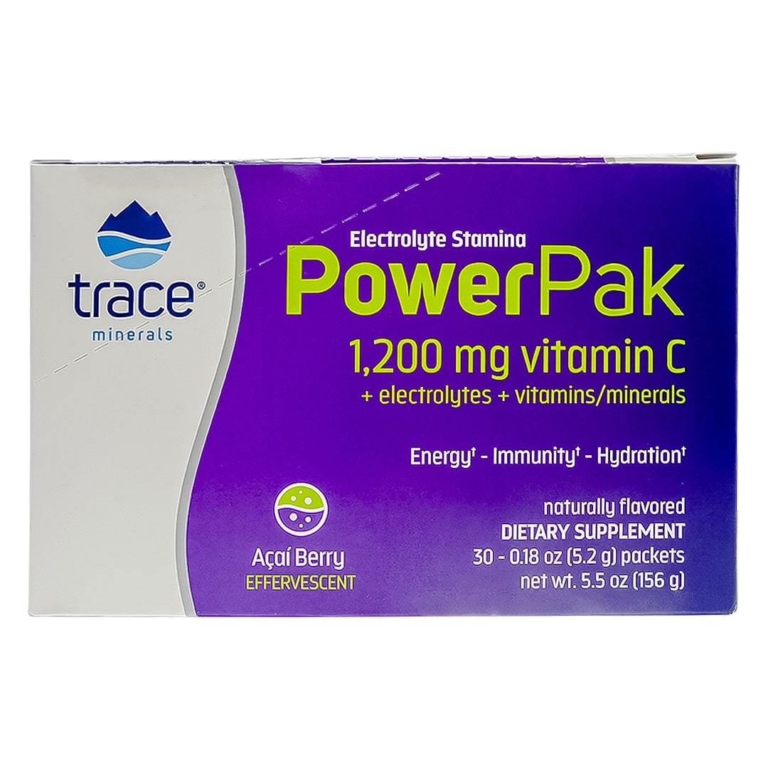 Trace Minerals Electrolyte Power Pak Acai Berry 147g 30's