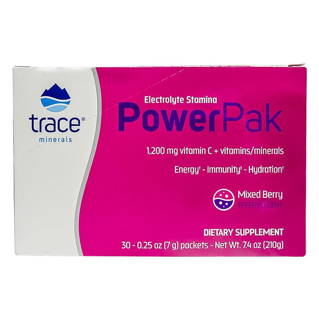 Trace Minerals Electrolyte Power Pak Смешанные ягоды 210 г 30 шт.