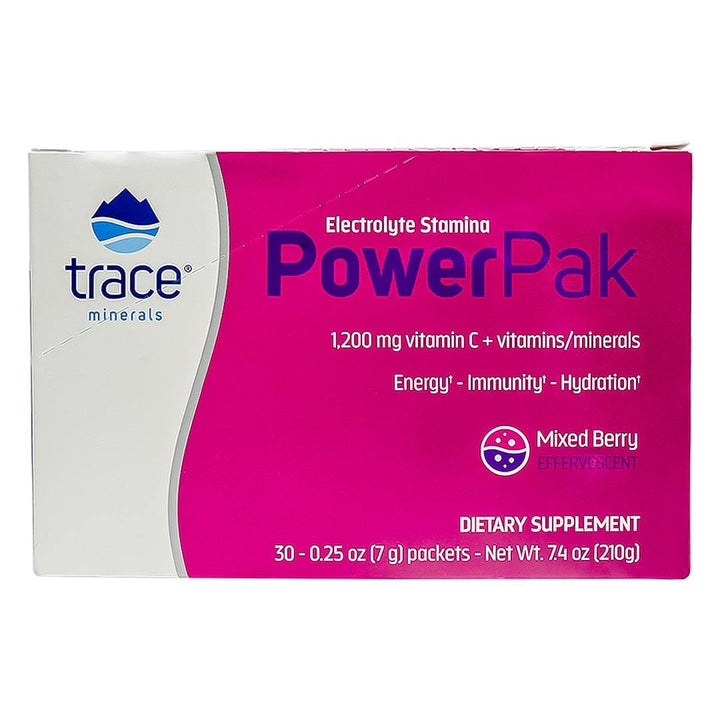 Trace Minerals Electrolyte Power Pak Mixed Berry 210g 30er Jahre