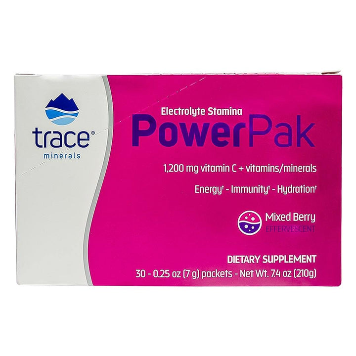 Trace Minerals Electrolyte Power Pak Смешанные ягоды 210 г 30 шт.