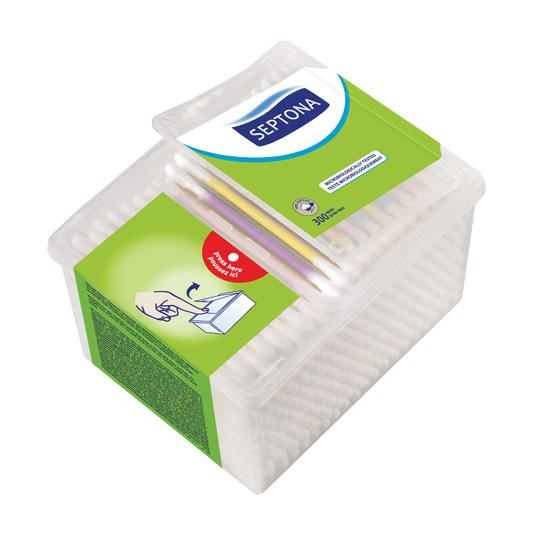 Septona 300 Cotton Buds Pop Up Box