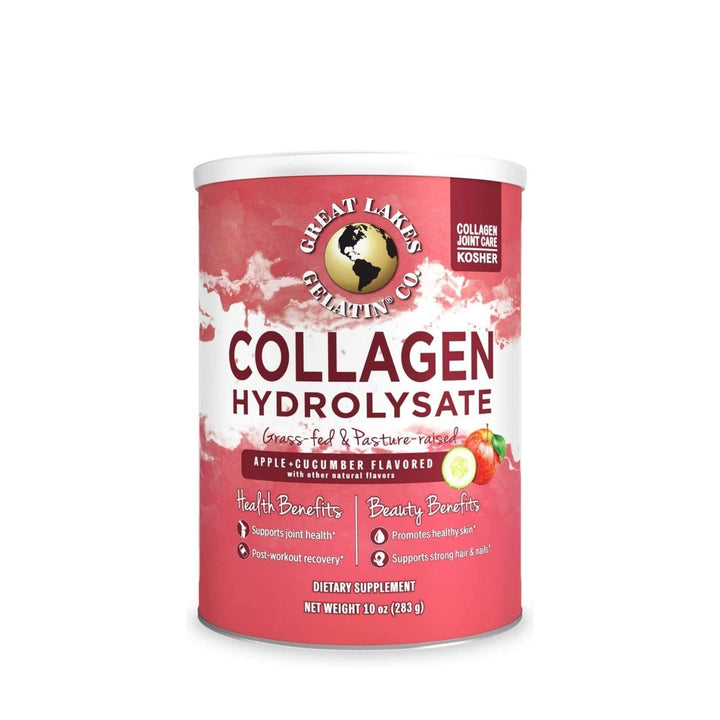 Great Lakes Collagen Hydrolyzate, mela + cetriolo aromatizzato 283G