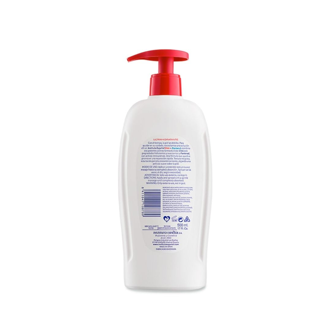 Instituto español urea con lozione Panthenol 500 ml