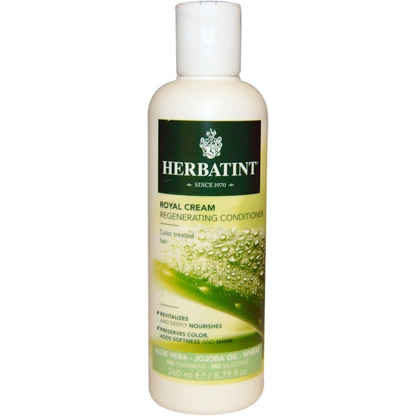 Herbatint, condizionatore di crema reale, aloe vera, olio di jojoba, grano 260ml