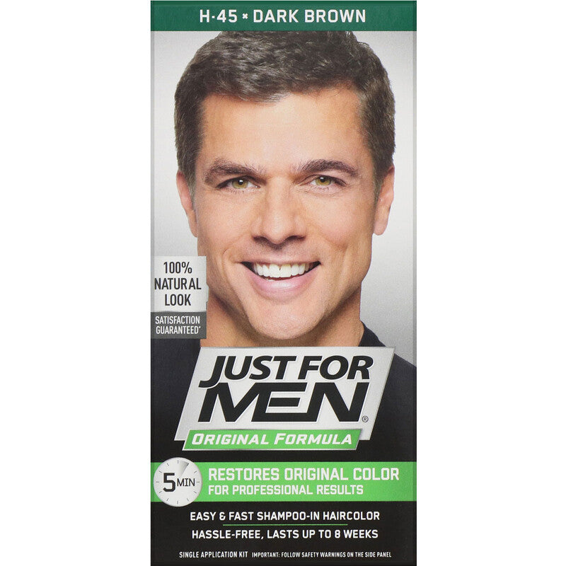 Just For Men Shampoo- in color, Dark Brown H-45
