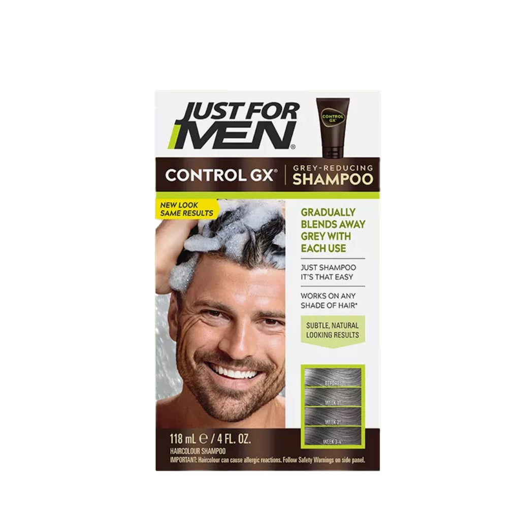 Just For Men Haarfarbe – Shampoo-In Formel, Mitteldunkelbraun, Deckt Grau Ab, Mit Vitaminen