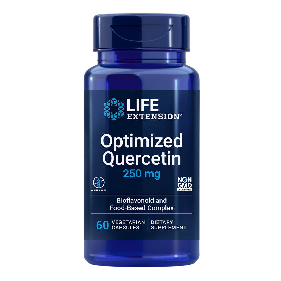 Life Extension Оптимизированный кверцетин 250 мг в капсулах 60-х годов 